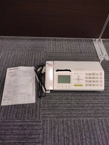 北山3月No 64 電話機 SHARP シャープ デジタルコードレスファクシミリ UX-D26CL 通電確認済み 動作未確認 ホワイト ファクシミリ