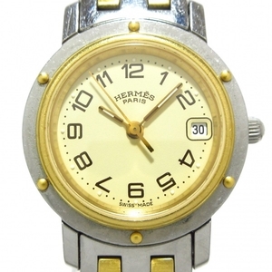 HERMES(エルメス) 腕時計 クリッパー CL4.220 レディース アイボリー
