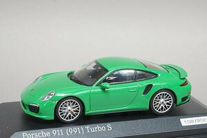 ミニチャンプス PMA 1/43 Porsche ポルシェ 911 (991) ターボ S 2014 バイパーグリーン CA04316061