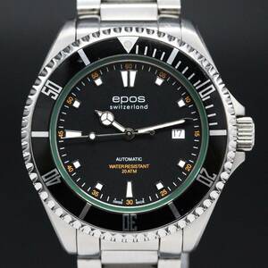 【222本限定】エポス　200ｍ　ダイバー　腕時計　自動巻き　メンズ　保証書　Ａ04245