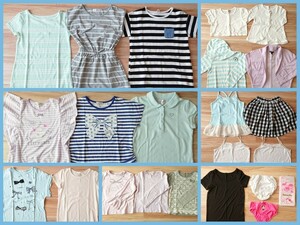 ★春夏秋 子供服 女の子 サイズ110・120・130 23点セット ワンピース・Ｔシャツ・肌着 motherways・GU・ユニクロ・Gap 未使用品有★