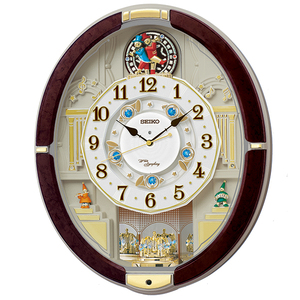 SEIKO セイコーからくり掛時計 多彩なメロディとインテリアに調和するマーブル模様のからくり時計 　RE581B 新品　