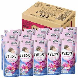 【ケース販売】ハミング 柔軟剤 オリエンタルローズ 詰替用 540ml×15個