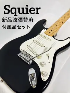 【新品弦張替済】Squier ストラトキャスター 付属品セット