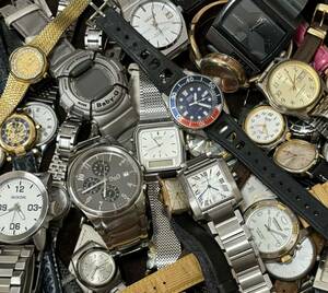 腕時計 大量 SEIKO ALBA CASIO Baby-G ORIENT DIESEL など まとめて 45本 ジャンク