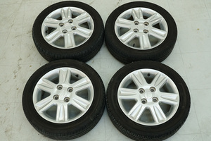 ダイハツ 純正 アルミホイール 14×4.5J 4H PCD100 ET45 ヨコハマ ブルーアース 165/55R14 2020年製 中古4本セット ムーヴ [CW03-2302]