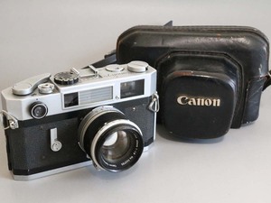 ④Canon キヤノン 7S レンジファインダーフィルムカメラ CANON LENS 50㎜ 1:1.8　詳細不明 動作未確認