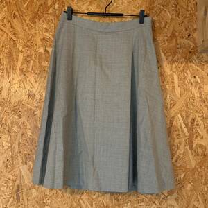 美品　INDIVI 日本製　ミモレ丈 膝丈スカート　フレアスカート　大きめサイズ　1578