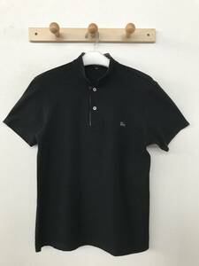 BURBERRY LONDON バーバリー メンズ 立襟 半袖ポロシャツ 三陽商会/日本製 美品 size M