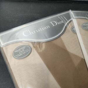 【新品・未使用・未開封】Christian Dior ストッキング 2枚組 クリスチャンディオール Lサイズ モンテーニュ ベージュ 靴下 ブランド