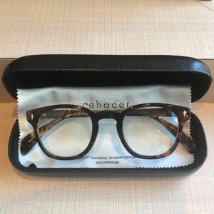 rehacer，レアセル　Keyhole Bridge Leaf Glasses 金子眼鏡