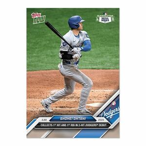 大谷翔平　MLB Topps now ドジャースデビュー