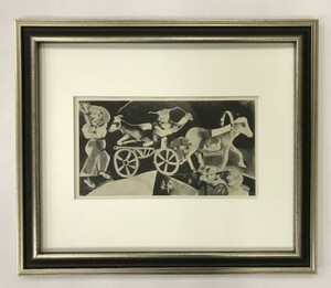 【特価】　≪　　マルク・シャガール　　≫　　コロタイプ版画　　MARCHANDS DE BESTIAUX　　1928年　　MARC　CHAGALL