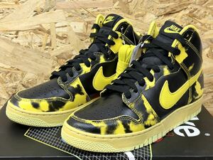 未使用 Nike Dunk High 1985 SP IOWA Acid Wash ナイキ ダンク ハイ アイオワ 黄黒 27cm DD9404-001 アシッドウォッシュ