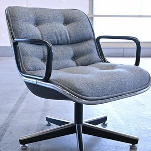 Knoll 30万「ポロックチェア」b チャールズ・ポロック デスク ロッキング機能 回転 事務所 書斎 オフィス 椅子 ノール ジョージネルソン