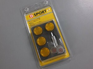 【未使用未開封・長期在庫品】D-SPORT　ナンバープレートロックボルト　TypeⅢ　90105-B012G　ゴールド