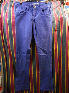 ザラ TRF collction サイドジップ パンツ サイズ EU36 US04 青紫系