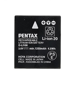 【PENTAX】 充電式リチウムイオンバッテリー D-LI106 新品 純正品