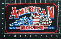 アメカジ　AMERICAN BIKER　刺繍　ワッペン