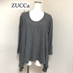 ZUCCa（ズッカ）レディース ヘム カットソー 長袖 Ａライン グレー