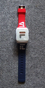 FILASTYLE デジタル シリコンベルト 38-105-005 トリコロール 腕時計