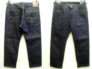 ●即決[W38]ほぼ未使用品 FULLCOUNT 1101XX 赤タブ ORIGINAL STRAIGHT 15.5oz ヘビーオンス ビンテージ復刻 濃紺 赤耳 デニム パンツ■6325