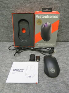 ●SteelSeries ゲーミングマウス Prime Mini Wireless 無線 ワイヤレス AIRセンサー搭載 ブラック【USED】