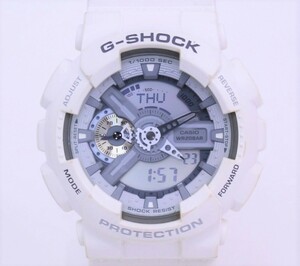 Y4083◆中古品◆カシオ G-SHOCK メンズ腕時計 GA-110C ホワイト ラバー