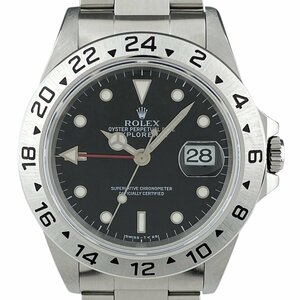 ロレックス ROLEX エクスプローラー2 16570 腕時計 SS 自動巻き ブラック メンズ 【中古】