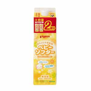 まとめ得 ピジョン 赤ちゃんの柔軟剤 ベビーソフター ひだまりフラワーの香り詰替用 大容量 2個分 1000mL x [5個] /k