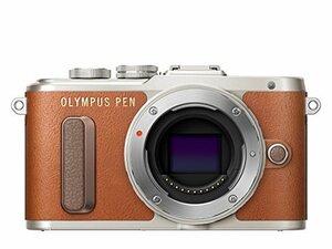 OLYMPUS ミラーレス一眼 E-PL8 ボディー ブラウン(中古品)　(shin