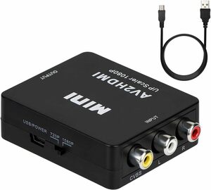 RCA-HDMI変換器 RCA to HDMI変換コンバーター AV to HDMI 変換器 RCA-HDMIコンポジット アダプ