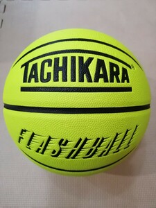 新品 バスケットボール 7号 合成皮革「TACHIKARA タチカラ FLASHBALL フラッシュボール ネオンイエロー」(検) molten MIKASA SPALDING