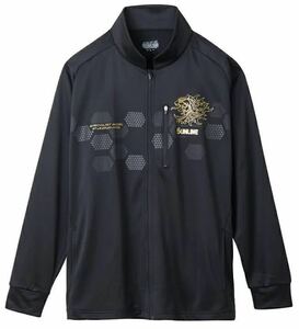 サンライン SUW-5574HT ブラック Mサイズ　フルジップアップシャツ　　小売価格 11000円