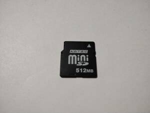 512MB　メガバイト　ADTEC　miniSDカード　メモリーカード　ミニSDカード