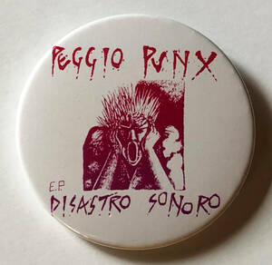 PEGGIO PUNX - Disastro Sonoro 缶バッジ 25mm #Italian #punk #80