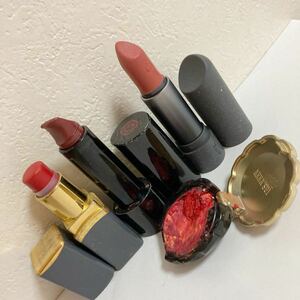 口紅 コスメ ルージュ リップカラー ゲラン　資生堂　ANNA SUI アナスイ　リップ　ジャンク品　4点セット