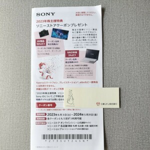 ソニーSONYの株主優待ストアクーポン ソニー 株主優待 SONY VAIO