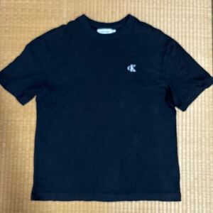 Calvin Klein カルバンクライン ロゴ刺繍 ビッグシルエット Tシャツ 黒 レア
