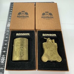 ◇RONSON ロンソン 2点 まとめ オイルライター バンジョー / ライター 着火未確認 喫煙グッズ◇KY