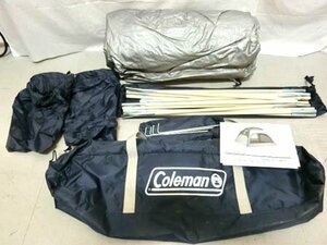 コールマン Coleman スクリーンIGシェード ネイビー/グレー 収納ケース入り ピクニックシェード 経年使用保管 中古 ■