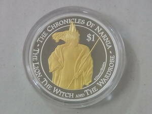 151028H64-1103H-A6■ニュージーランド■1ドル 銀貨　2006年　ナルニア国物語　コイン・硬貨　エリザベス2世　アンティーク