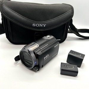 【Y-12】SONY　ソニー　HANDYCAM　ハンディカム　HDR-CX720V　バッテリー×2　デジタルビデオカメラ　ソフトケース付　動作未確認