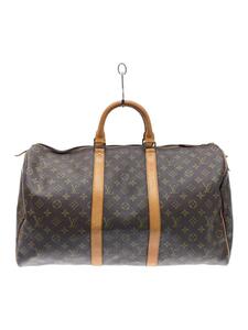 LOUIS VUITTON◆キーポル45_モノグラム・キャンバス_BRW/PVC/BRW