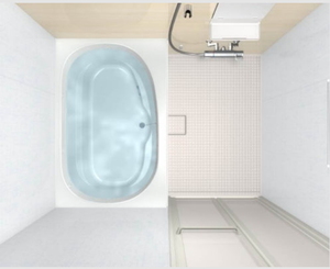 浴室を明るく清潔な空間へ　最新のシステムバスルーム　1216サイズ　お求めやすい標準仕様