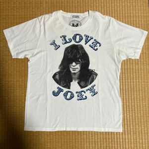 ヒステリックグラマー x RAMONES コラボ JOEY フォト Tシャツ 白M レア ラモーンズ hysteric glamour