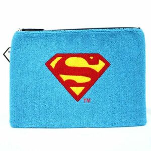 [YS1509] 新品 SUPERMAN クラッチバッグ 男女兼用 スーパーマン W32xH24cm WN-CLH02