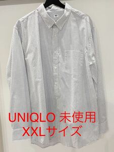 未使用　長袖シャツ チェックシャツ チェック柄 フランネルシャツ UNIQLO 大きいサイズ　メンズ　ユニクロ　長袖　シャツ　ワイシャツ