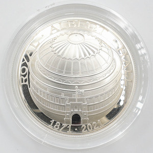 2021 英国 ロイヤル・アルバート・ホール開場150周年記念 5ポンド 銀貨 プルーフ 完全未使用品 元箱付 イギリス 銀貨