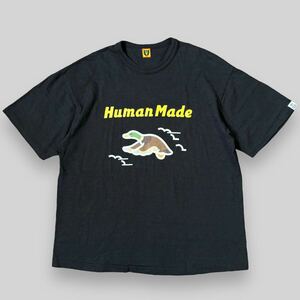 レアデザイン！ HUMAN MADE ヒューマンメイド ダック プリント Tシャツ 2XL 黒 ブラック アニマル 鴨 カモ アヒル NIGO アベイシングエイプ